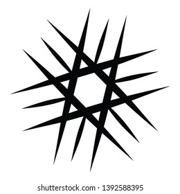 ninja star icon. vector illustration