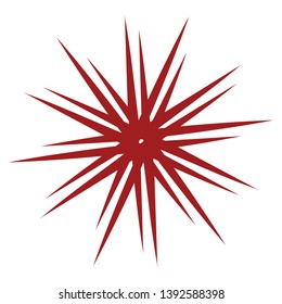 ninja star icon. vector illustration