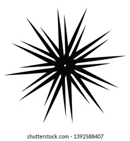 ninja star icon. vector illustration