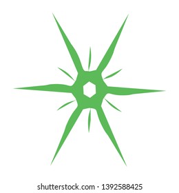 ninja star icon. vector illustration