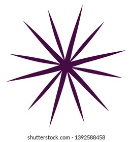 ninja star icon. vector illustration