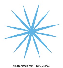 ninja star icon. vector illustration