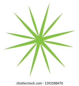 ninja star icon. vector illustration