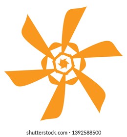 ninja star icon. vector illustration