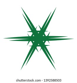 ninja star icon. vector illustration