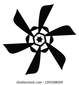ninja star icon. vector illustration