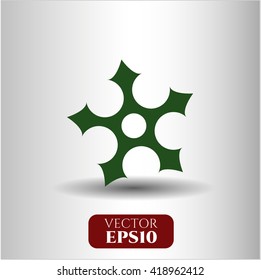 Ninja Star icon vector symbol flat eps jpg app web concept