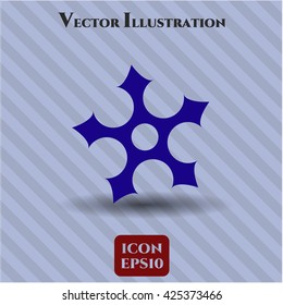 símbolo de vector de estrella de ninja eps plana jpg concepto web de aplicación