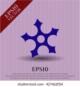 Ninja Star icon vector symbol flat eps jpg app web concept
