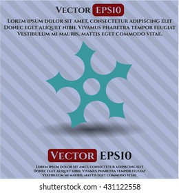 símbolo de vector de estrella de ninja eps plana jpg concepto web de aplicación