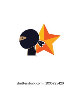 Ninja Star Logo Icon Design