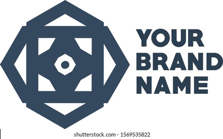 Ninja Star Logo Vector Design