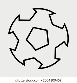 Ninja star shaped object, abstract star