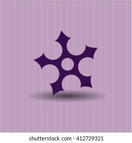 Icono vector de estrella Ninja