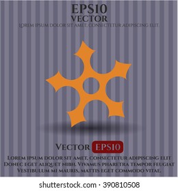 Símbolo vector estrella Ninja