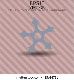 Ninja Star vector symbol