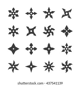 Ninja Stars Icons.