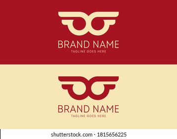 Ninja style Glasses logo. Letter OO Logistic logo for your Business, Brand, Company, or Corporate identity.