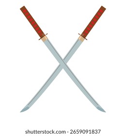 Ninja Schwerter, Vektorgrafik-Illustrator