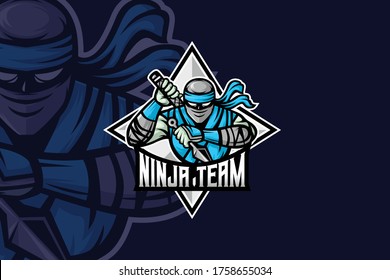 Ninja Team  - Esport Logo Template