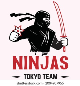 NINJA TOKYO TEAM, vector file.