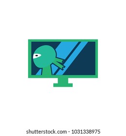 Ninja Tv Logo Icon Design