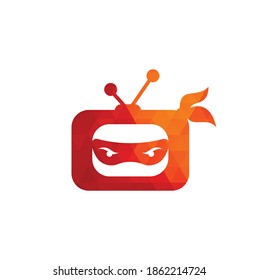 Diseño Del Icono Del Logo De Ninja Tv. icono de ninja tv 