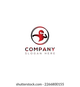 Ninja vector art logo design