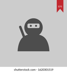 ninja vector graphics illustration, which can be used for icons, web logos, profile icons, even application logos
