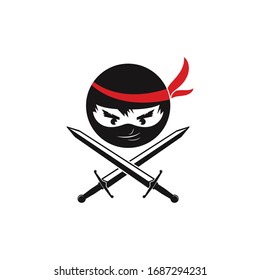 ninja vector icon illustration design template