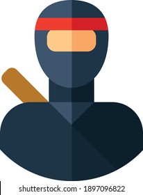 ninja vector icon illustration design template
