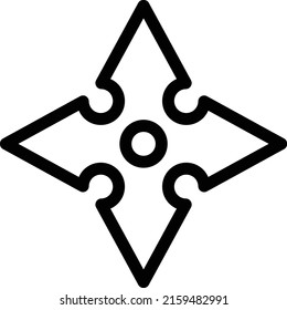 ilustración de ninja Vector en un fondo transparente. Símbolos de calidad superior. Iconos vectoriales de línea delgada para el diseño de conceptos y gráficos.