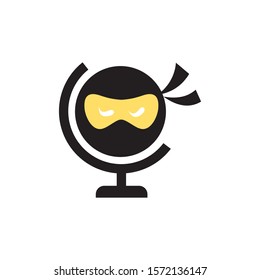 Ninja Vector Logo abstract modern character