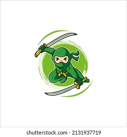 ninja virus character design for your mascot and corporate identity