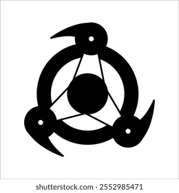 Ninja-Kriegstools, um den Feind zu bekämpfen.