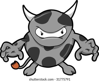 Ninja Warrior Kuh Vektorgrafik