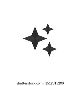 Ninja warrior icon. Simple black ninja logo illustration design