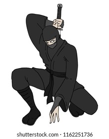 ninja warrior illustration