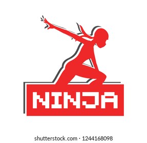 Ninja warrior illustration