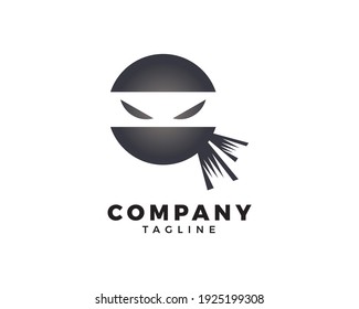 Ninja Warrior Logo Design Vector Template