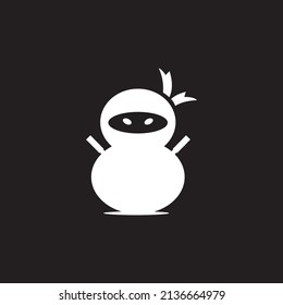 Ninja warrior  logo icon design Royalty Free Vector Image