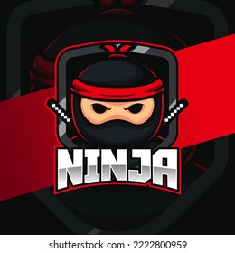 Ninja Warrior Mascot Logo For E-Sport Logo, Sport, Club, Etc.