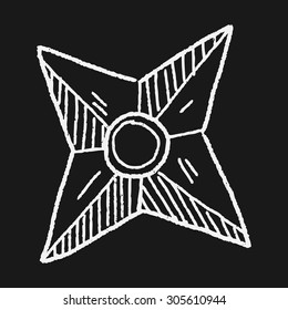 ninja weapon doodle