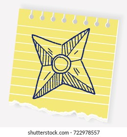 ninja weapon doodle
