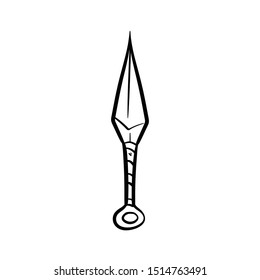 ninja weapons doodle hand drawing 