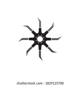 ninja weapons vector logo and symbol 