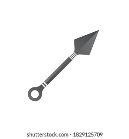 logotipo vectorial de armas ninja y símbolo 