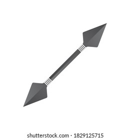 Ninja-Waffen-Vektorlogo und Symbol 