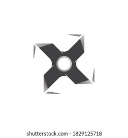 ninja weapons vector logo and symbol 