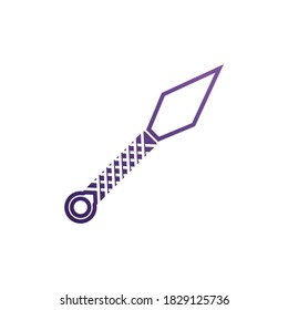 Ninja-Waffen-Vektorlogo und Symbol 